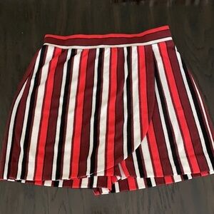 Express striped skort